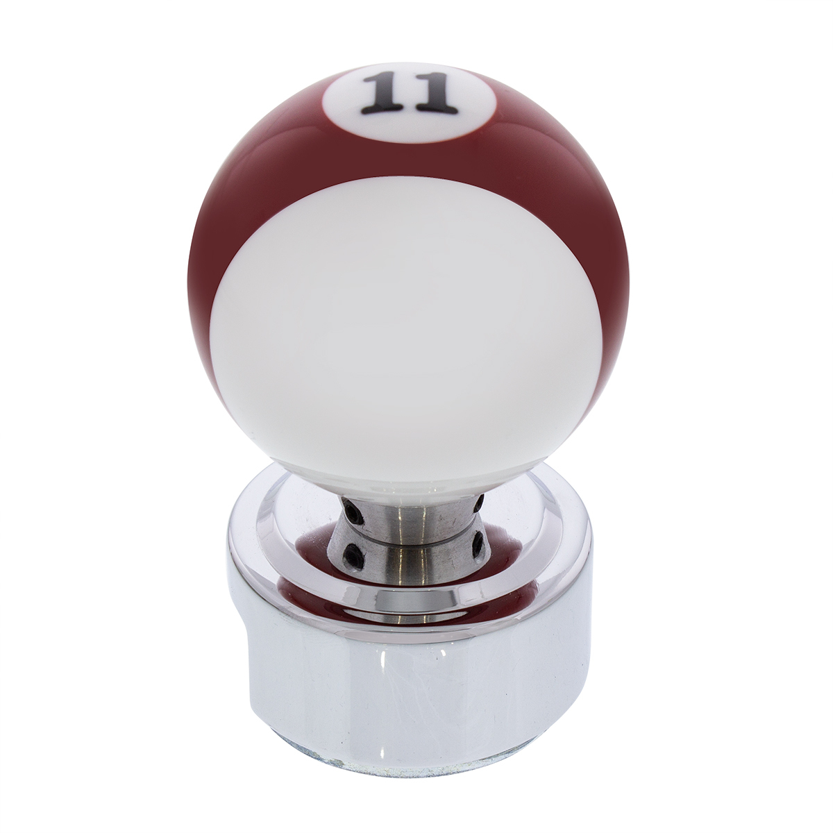 Number 11 Pool Ball Gearshift Knob For 13/15/18 Speed Eaton Style Shifters - Thumbnail 5