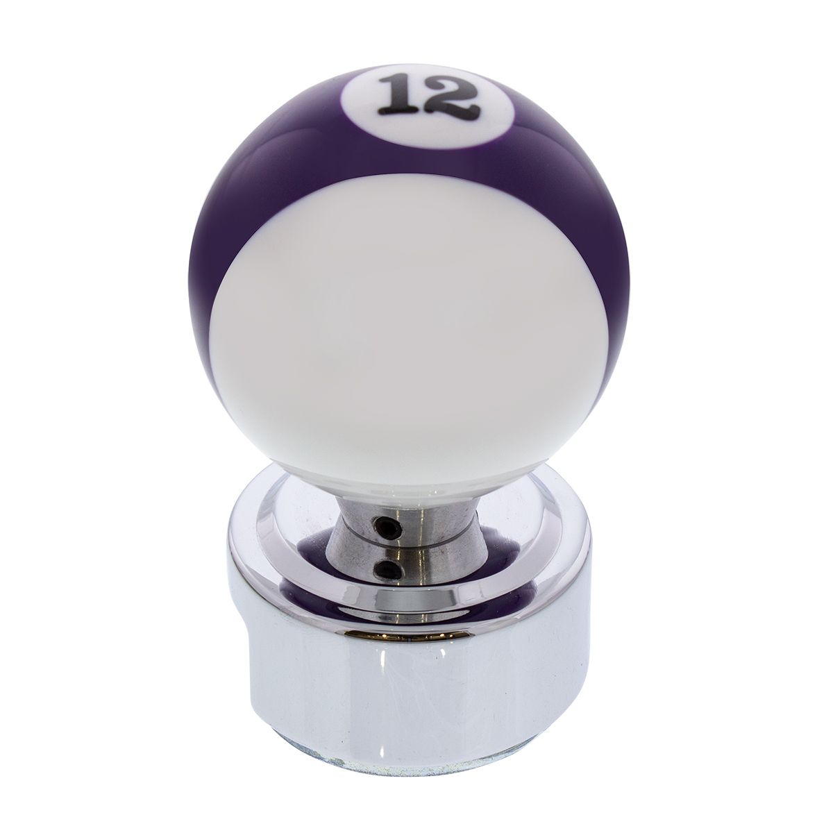 Number 12 Pool Ball Gearshift Knob For 13/15/18 Speed Eaton Style Shifters