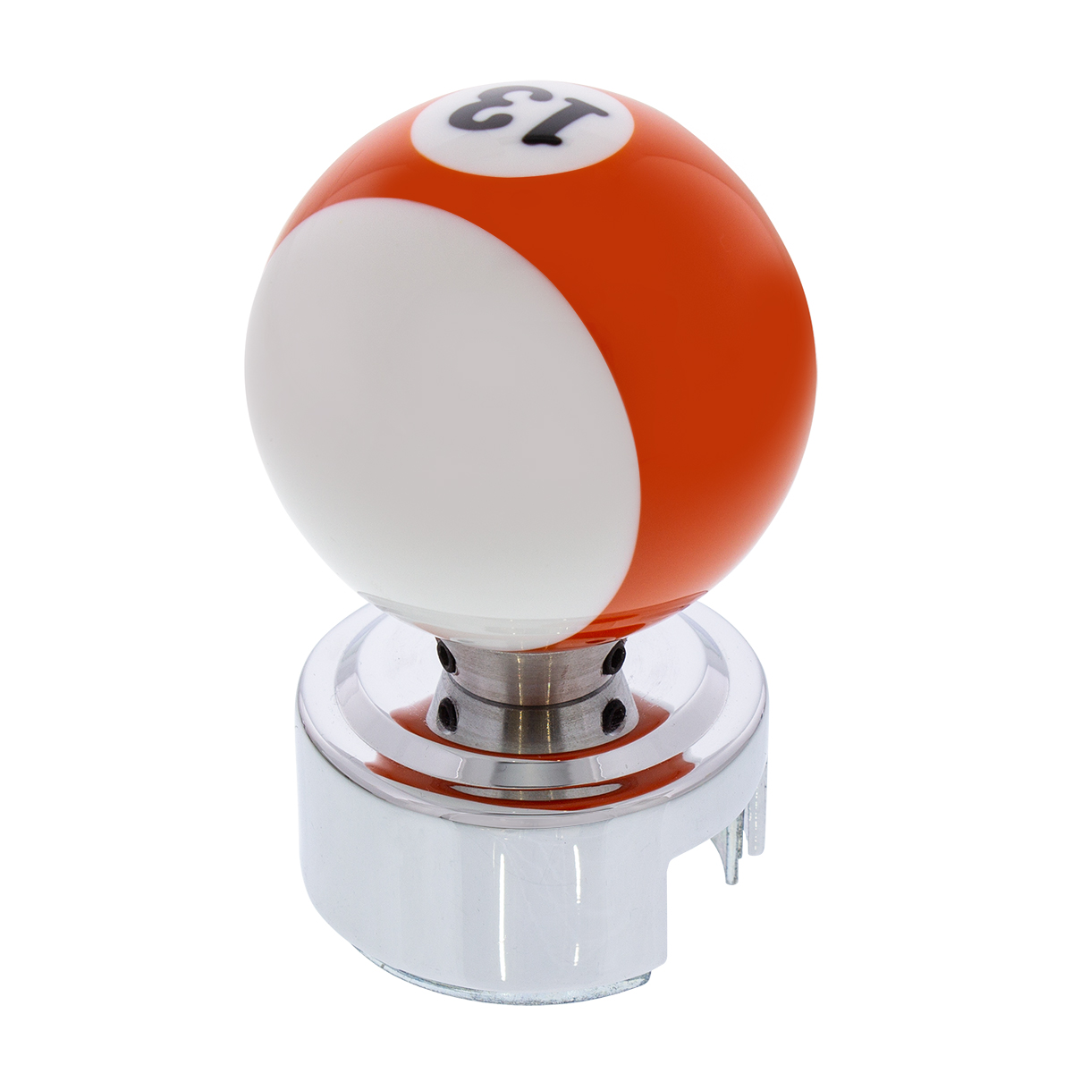 Number 13 Pool Ball Gearshift Knob For 13/15/18 Speed Eaton Style Shifters - Thumbnail 2