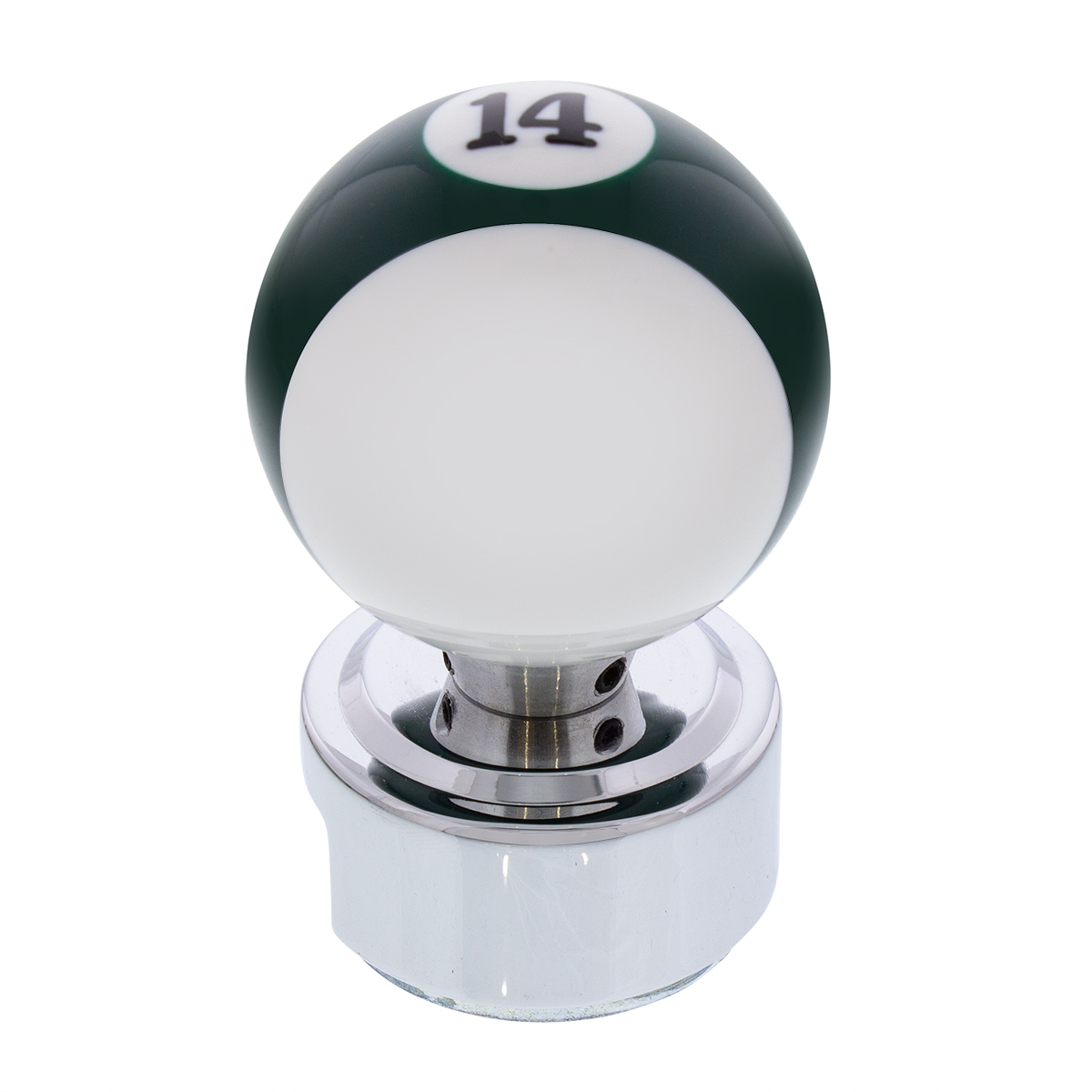 Number 14 Pool Ball Gearshift Knob For 13/15/18 Speed Eaton Style Shifters - Thumbnail 5
