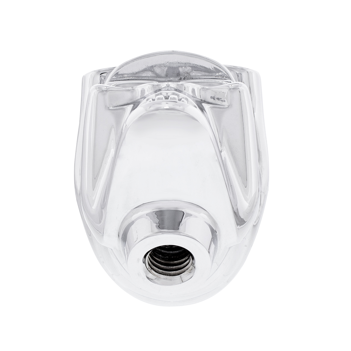 Skull Biker 1/2"-13 Thread-on Shift Knob - Chrome(Bulk) - Thumbnail 3