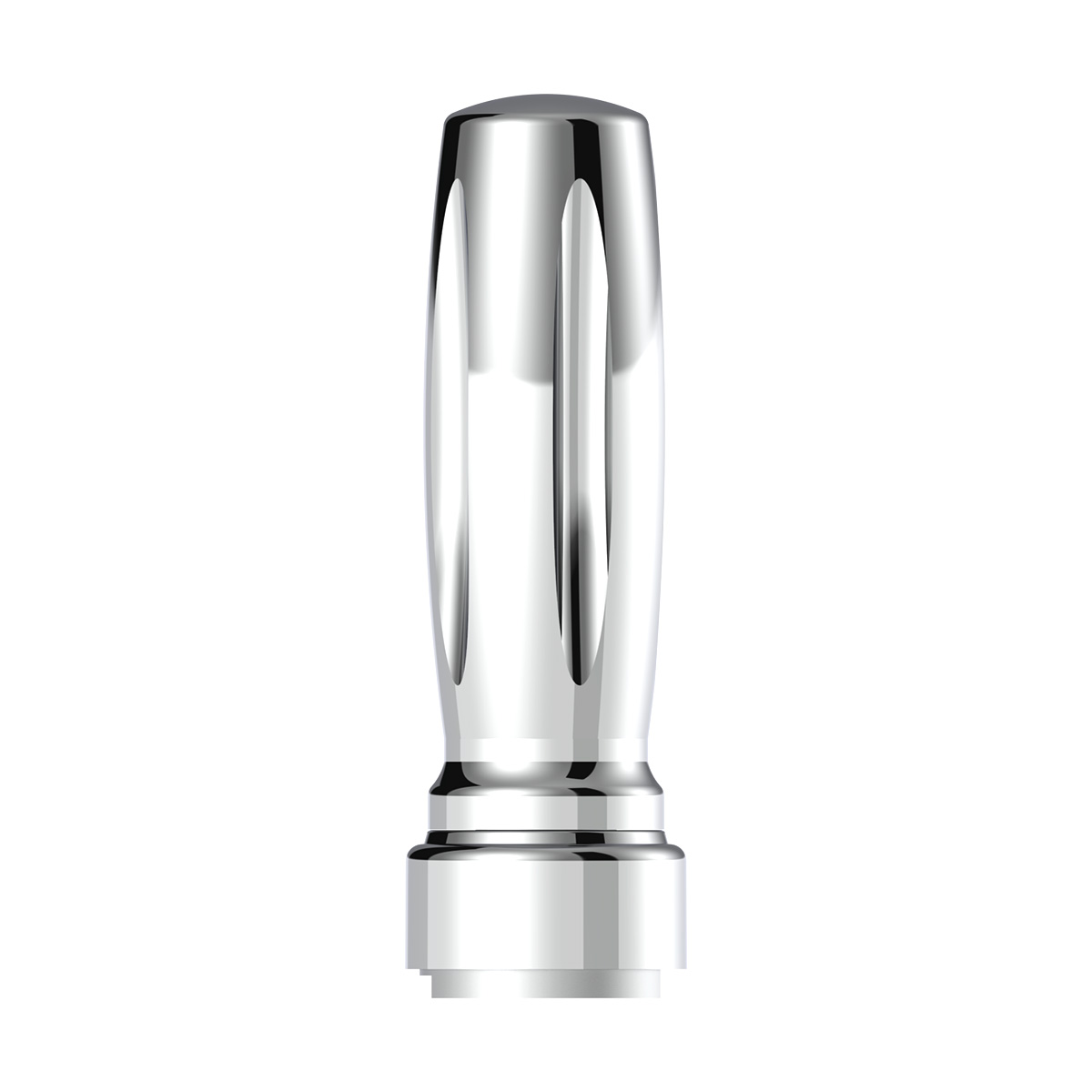 M30X3.5 Thread-On Vegas Style Gearshift Knob With 9/10 Speed Adapter - Chrome/Vertical - Thumbnail 2