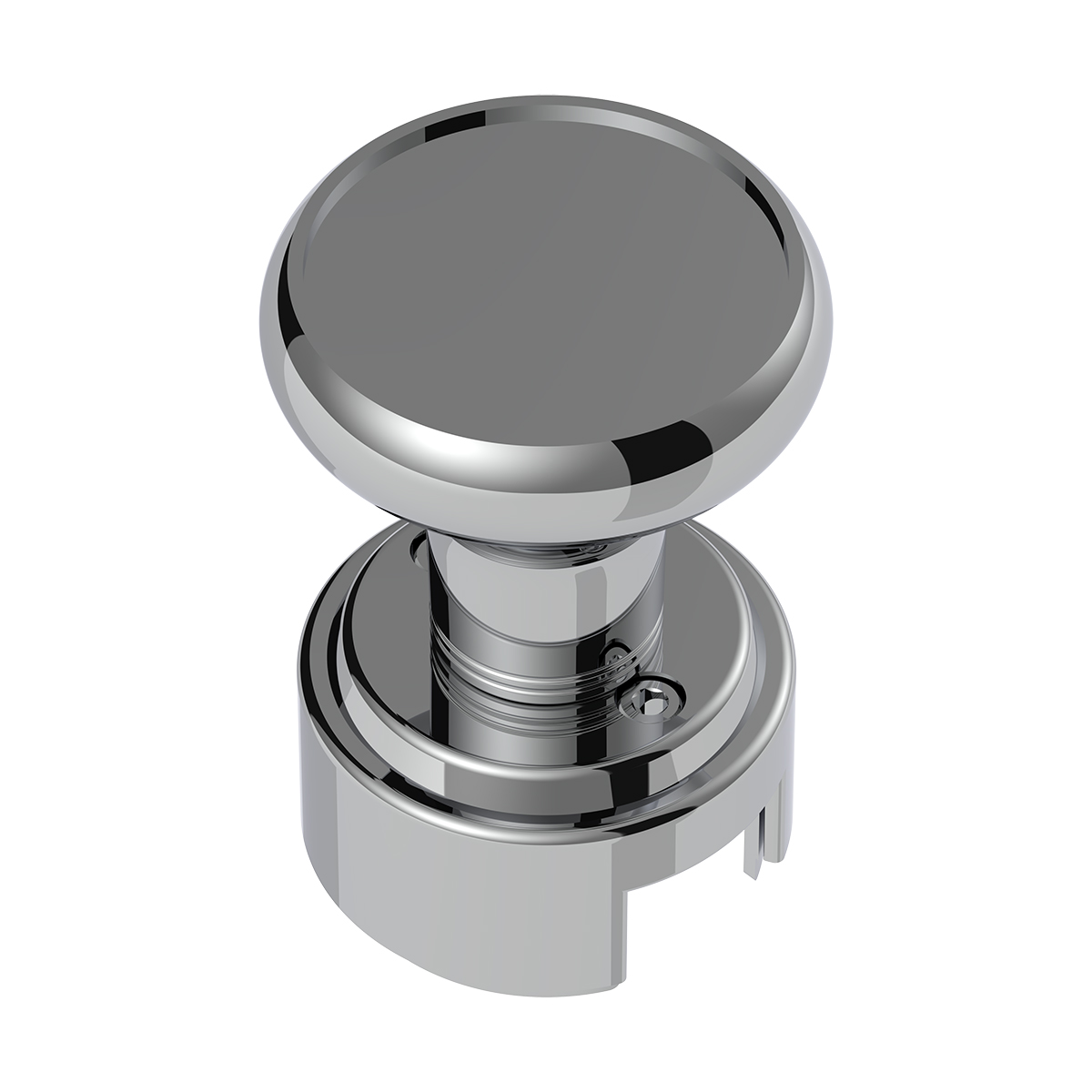 Thread-On Gearshift Knob & Adapter For Eaton Fuller Style 13/15/18 Shifter - Chrome - Thumbnail 3