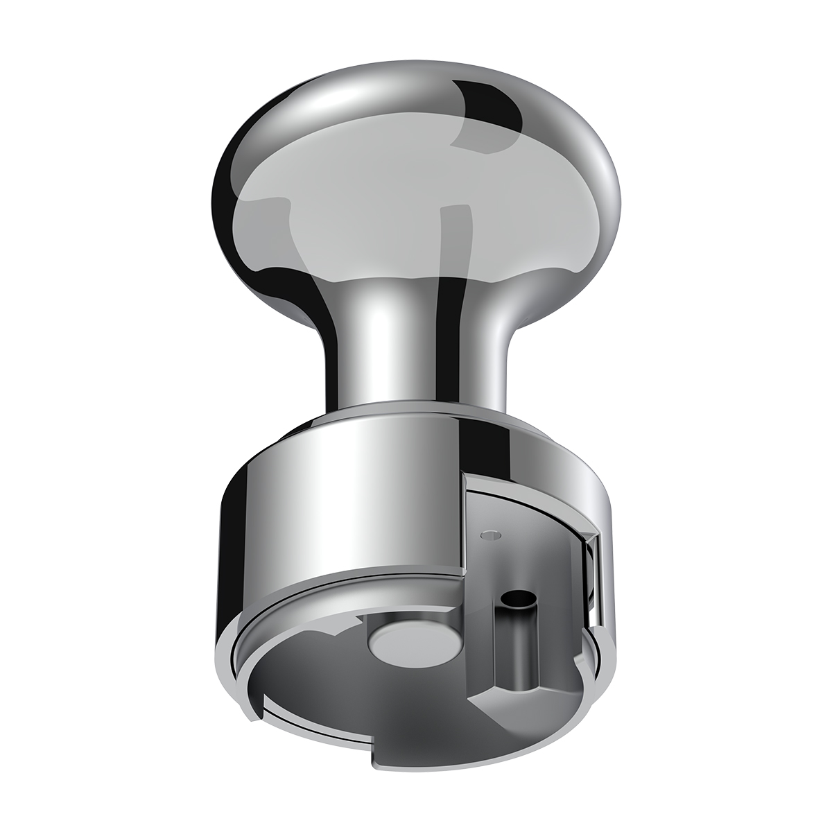 Thread-On Gearshift Knob & Adapter For Eaton Fuller Style 13/15/18 Shifter - Chrome - Thumbnail 4