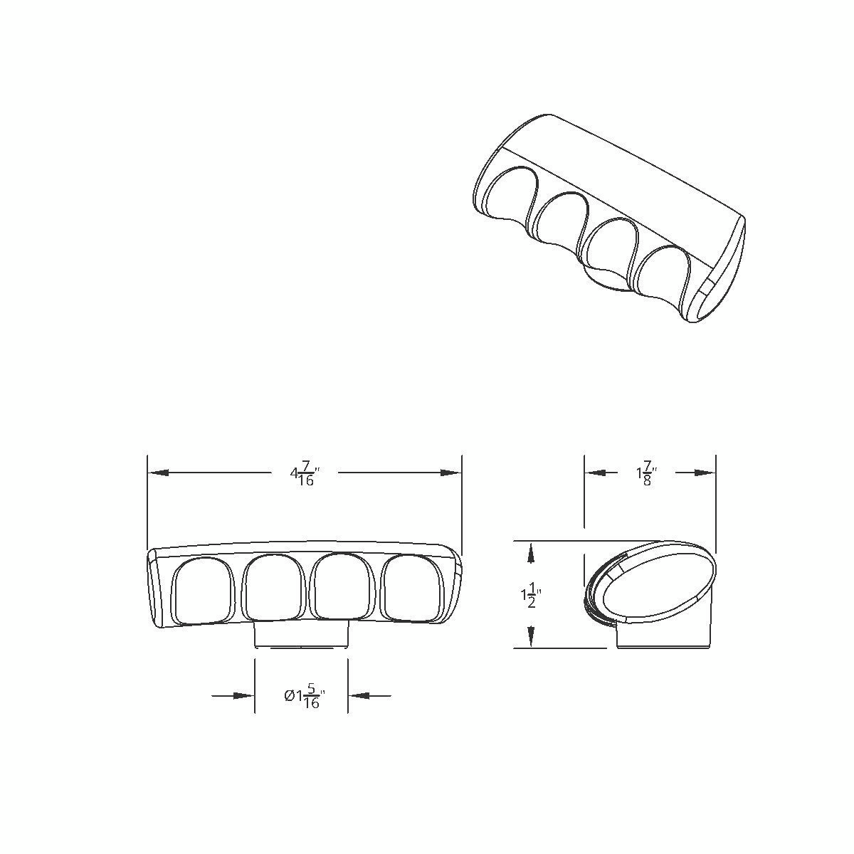 Thread-On T-Shape Gearshift Knob - Candy Red - Thumbnail 11