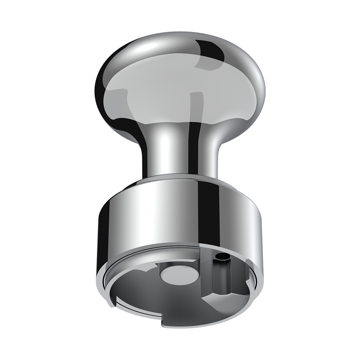 Thread-On Gearshift Knob & Adapter For Eaton Fuller Style 9/10 Shifter - Chrome - Thumbnail 4