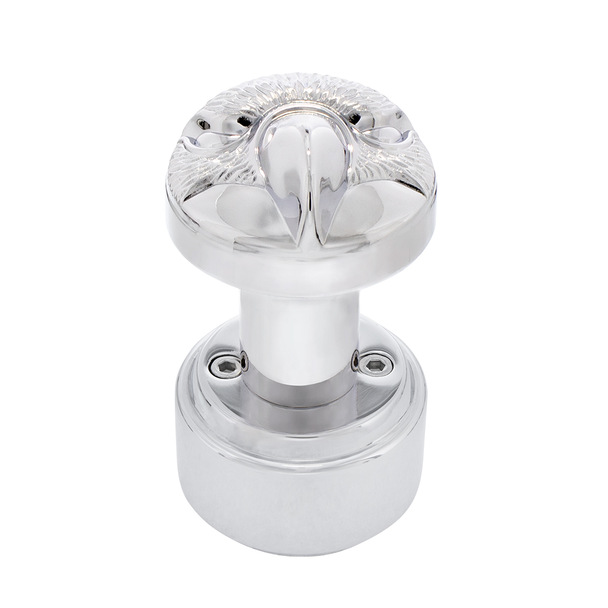 Eagle Thread-On Shift Knob & Adapter For Eaton Fuller Style 9/10 Shifter - Chrome - Thumbnail 3