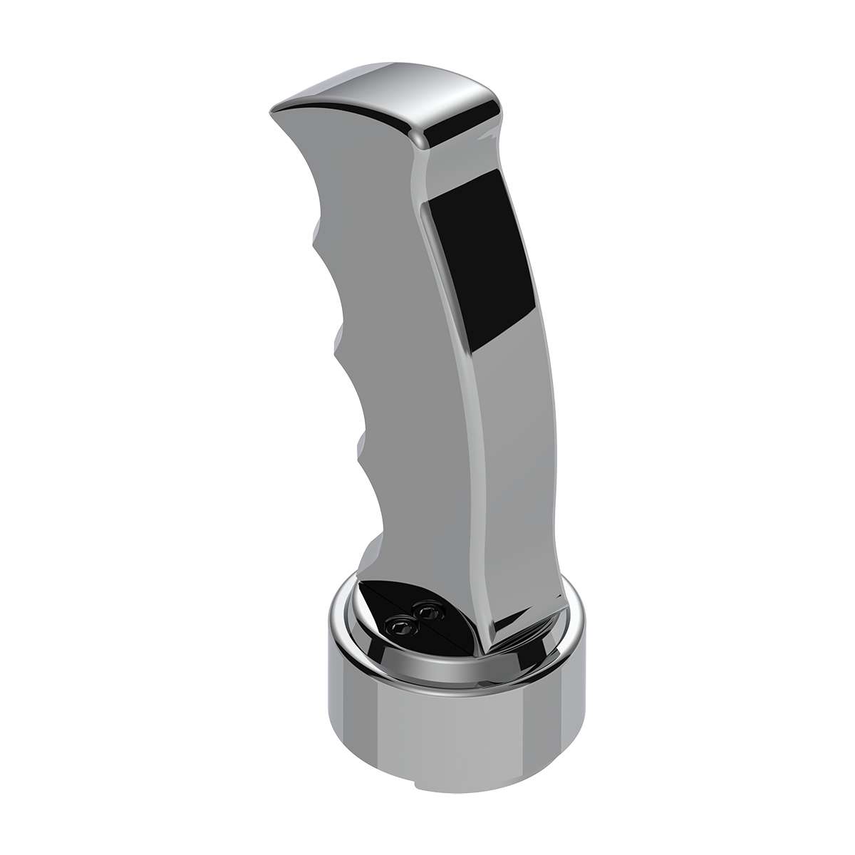 Thread-On Pistol Grip Gearshift Knob With Chrome 9/10 Speed Adapter - Chrome - Thumbnail 4