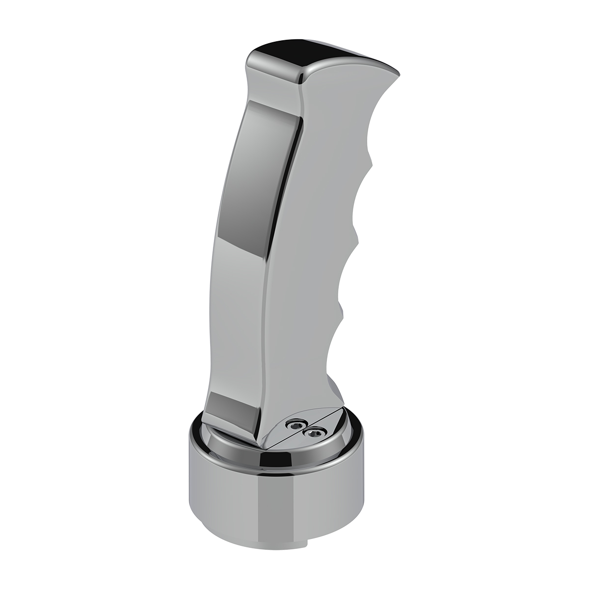 Thread-On Pistol Grip Gearshift Knob With Chrome 9/10 Speed Adapter - Chrome - Thumbnail 5