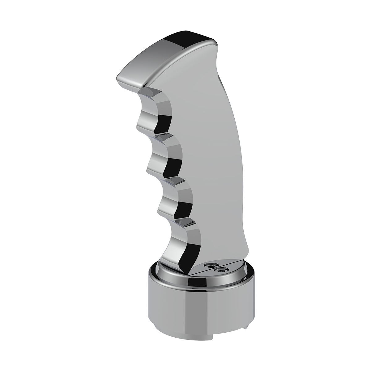 Thread-On Pistol Grip Gearshift Knob With Chrome 9/10 Speed Adapter - Chrome - Thumbnail 9