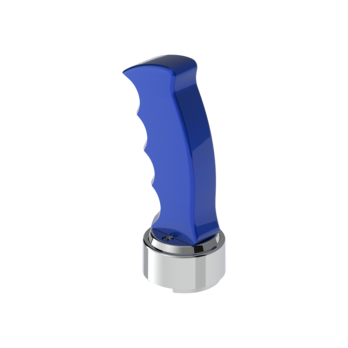 Thread-On Pistol Grip Gearshift Knob With Chrome 9/10 Speed Adapter - Indigo Blue - Thumbnail 6