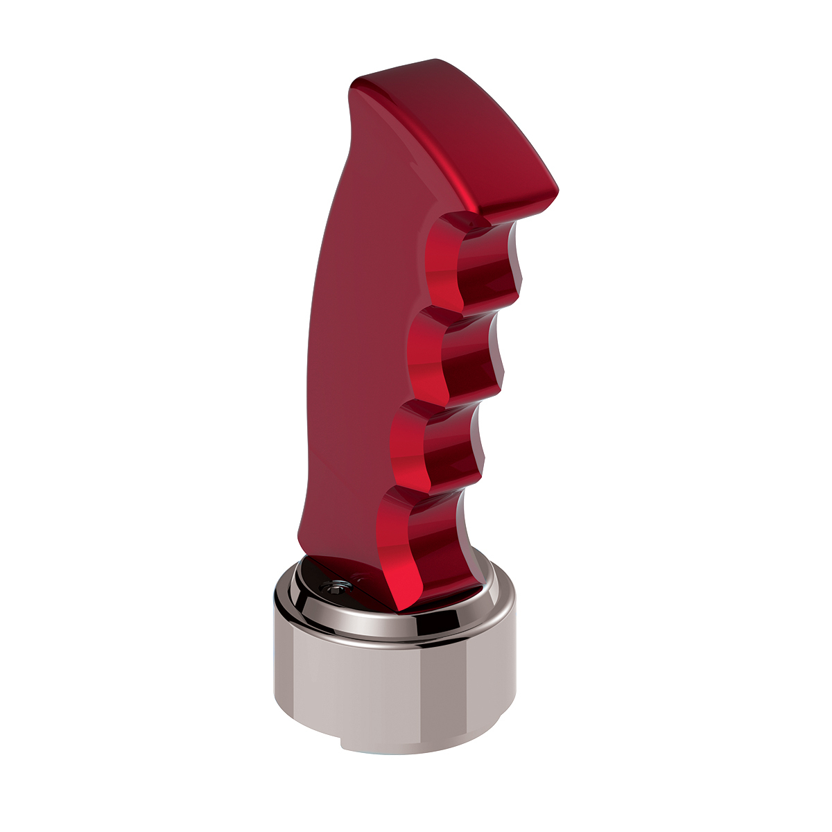 Thread-On Pistol Grip Gearshift Knob With Chrome 9/10 Speed Adapter - Candy Red - Thumbnail 9