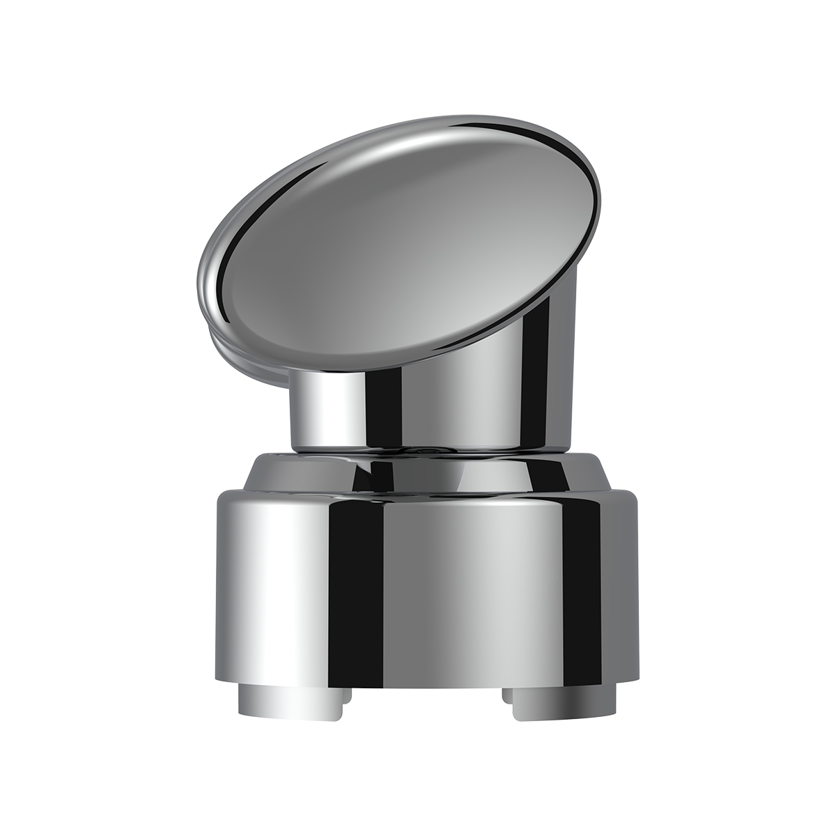 Thread-On T-Shape Gearshift Knob With Chrome 9/10 Speed Adapter - Chrome - Thumbnail 3