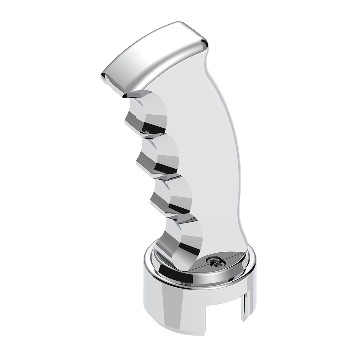 Thread-On Pistol Grip Gearshift Knob With Chrome 13/15/18 Speed Adapter - Chrome - Thumbnail 7