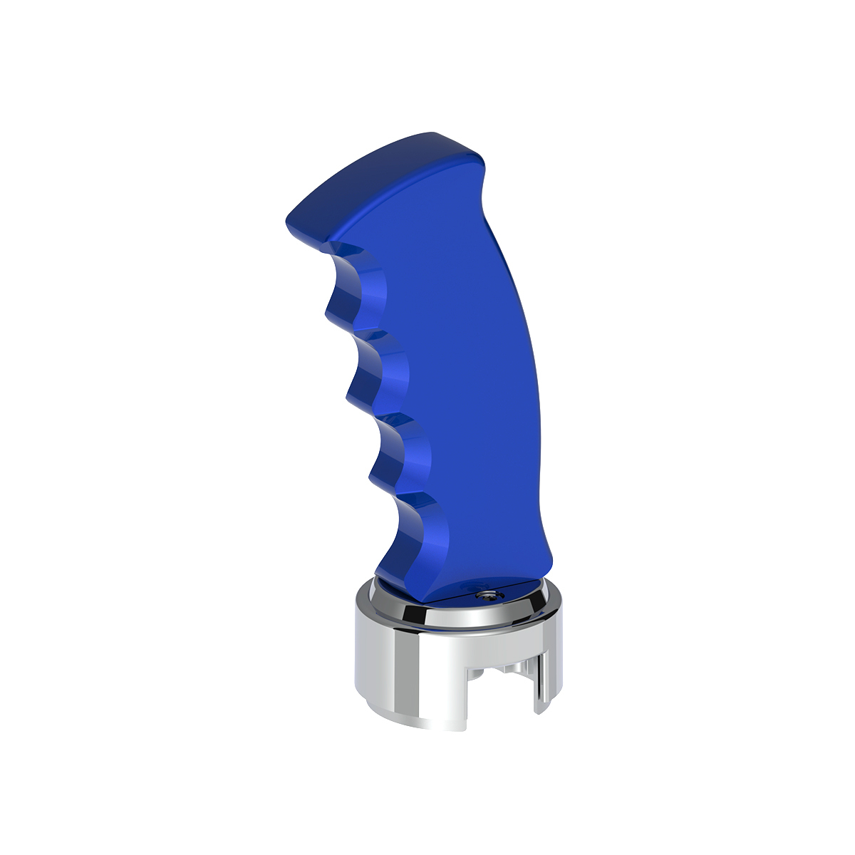 Thread-On Pistol Grip Gearshift Knob With Chrome 13/15/18 Speed Adapter - Indigo Blue - Thumbnail 8
