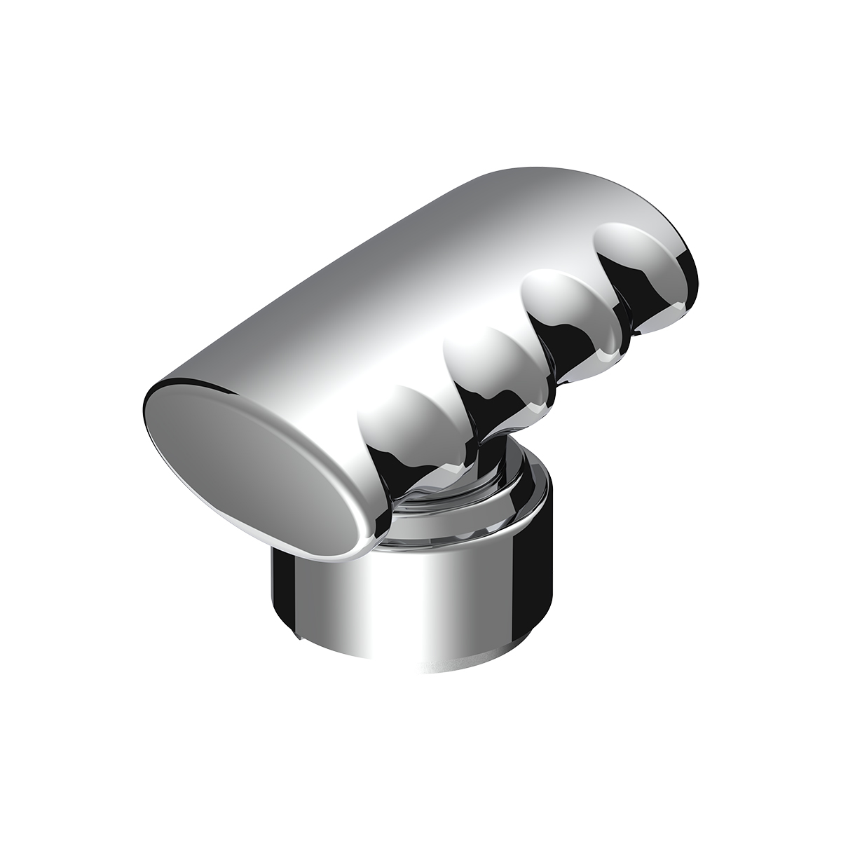 Thread-On T-Shape Gearshift Knob With Chrome 13/15/18 Speed Adapter - Chrome - Thumbnail 5