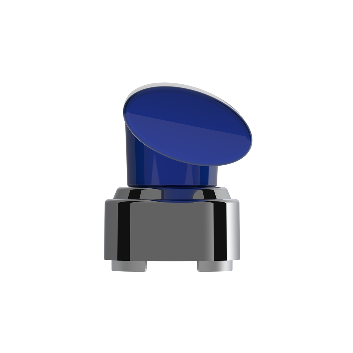 Thread-On T-Shape Gearshift Knob With Chrome 13/15/18 Speed Adapter - Indigo Blue - Thumbnail 6