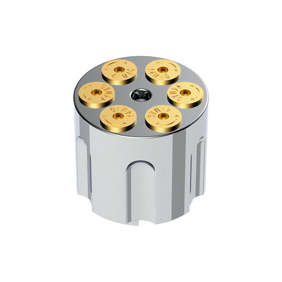 Gun Cylinder 9/10 Speed Gearshift Knob - Liquid Silver