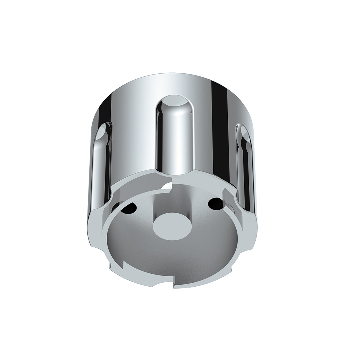 Gun Cylinder 9/10 Speed Gearshift Knob - Liquid Silver - Thumbnail 3