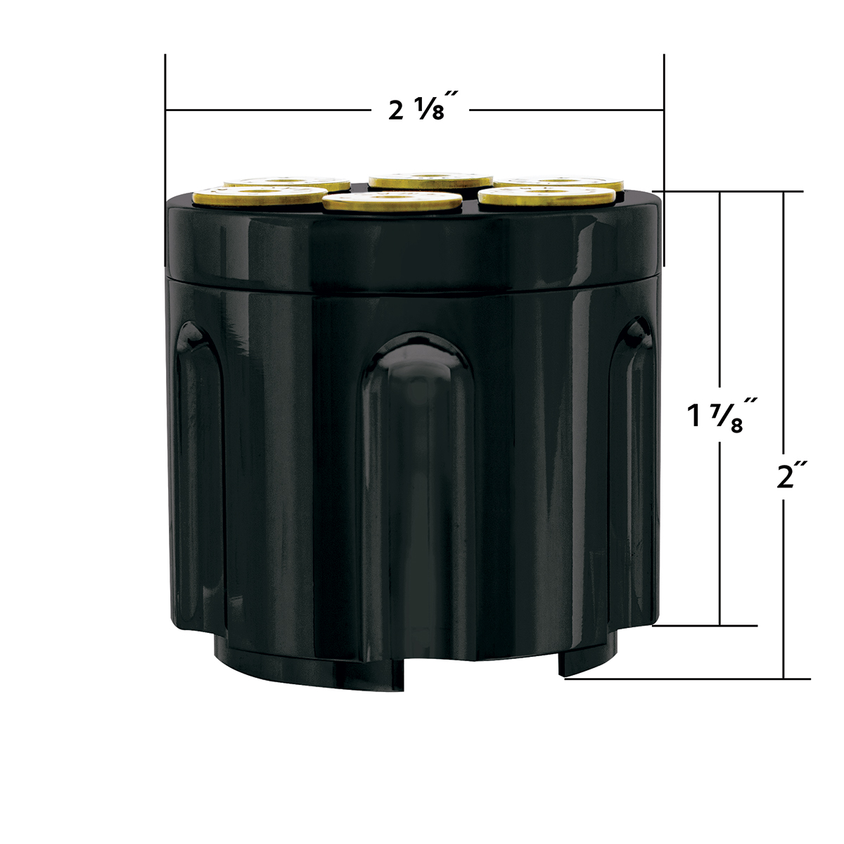 Gun Cylinder 13/15/18 Speed Gearshift Knob - Matte Black - Thumbnail 4