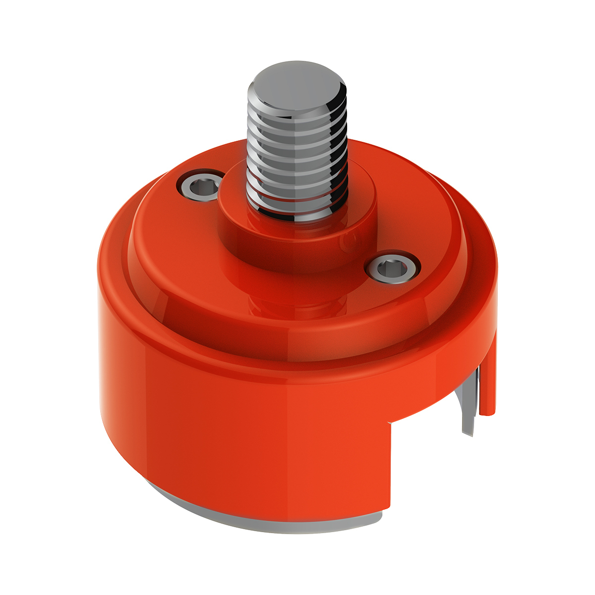 1/2"-13 Thread-On Shift Knob Mounting Adapter For Eaton Fuller Style 13/15/18 Shifter - Cadmium Orange (Bulk) - Thumbnail 6