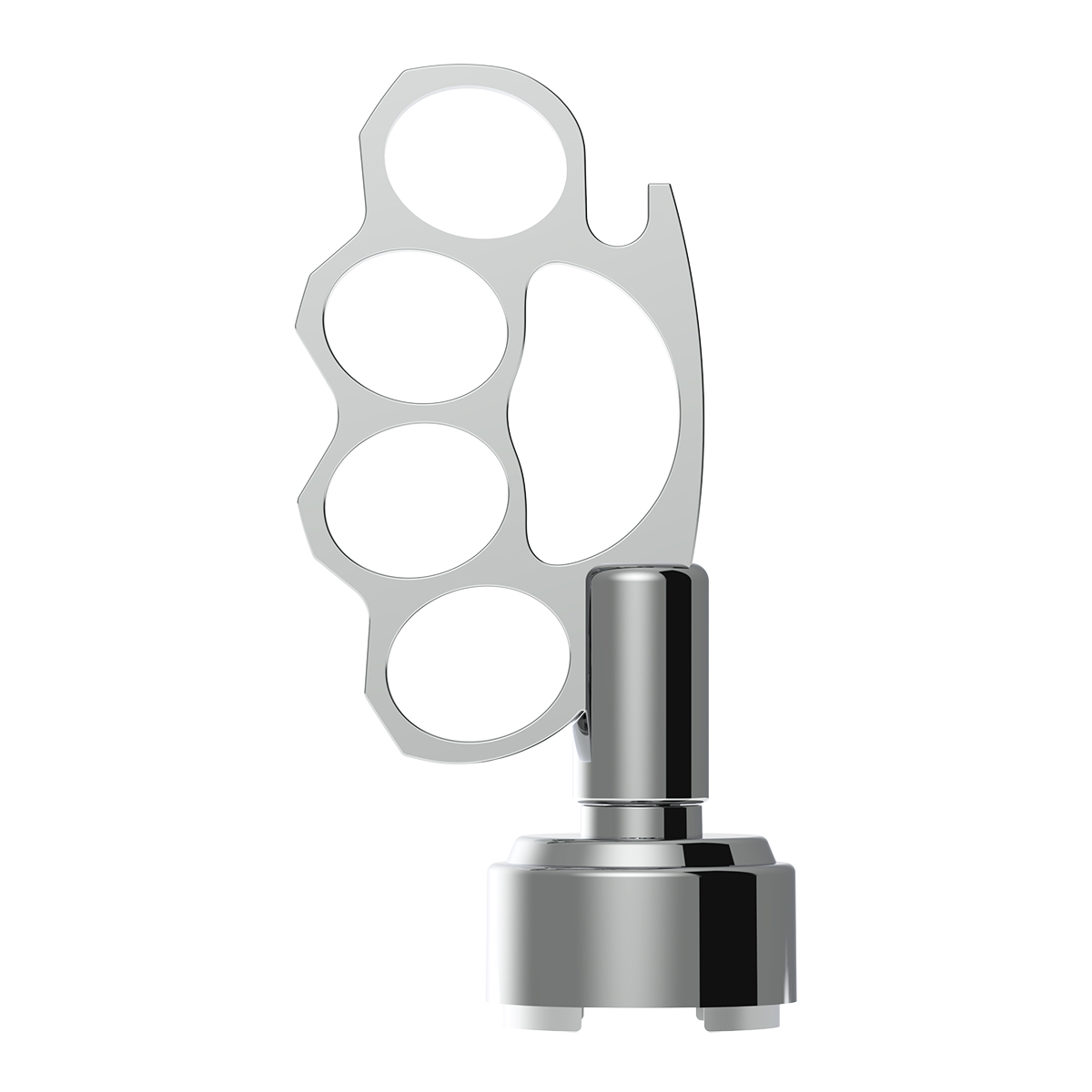 Thread-On Knuckle Gearshift Knob With Chrome 9/10 Speed Adapter - Chrome - Thumbnail 6