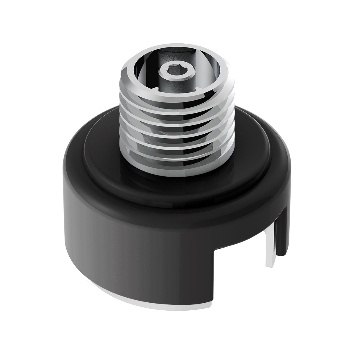 M30X3.5 Thread-On Shift Knob Mounting Adapter For Eaton Fuller Style 13/15/18 Shifter - Matte Black