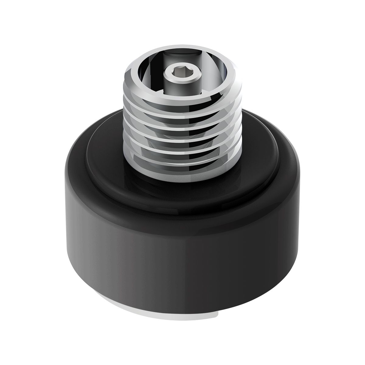 M30X3.5 Thread-On Shift Knob Mounting Adapter For Eaton Fuller Style 9/10 Shifter - Matte Black