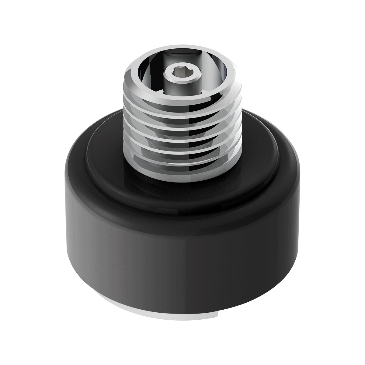 M30X3.5 Thread-On Shift Knob Mounting Adapter For Eaton Fuller Style 9/10 Shifter - Matte Black - Thumbnail 6