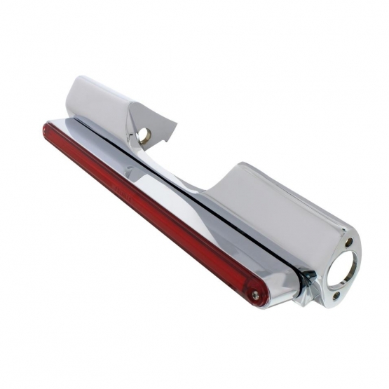 Motorcycle Rear Signal Light Bar With 24 LED 12" GloLight Bar - Red LED/Red Lens - Thumbnail 6