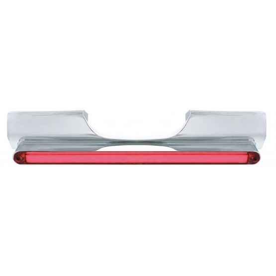 Motorcycle Rear Signal Light Bar With 24 LED 12" GloLight Bar - Red LED/Clear Lens - Thumbnail 3