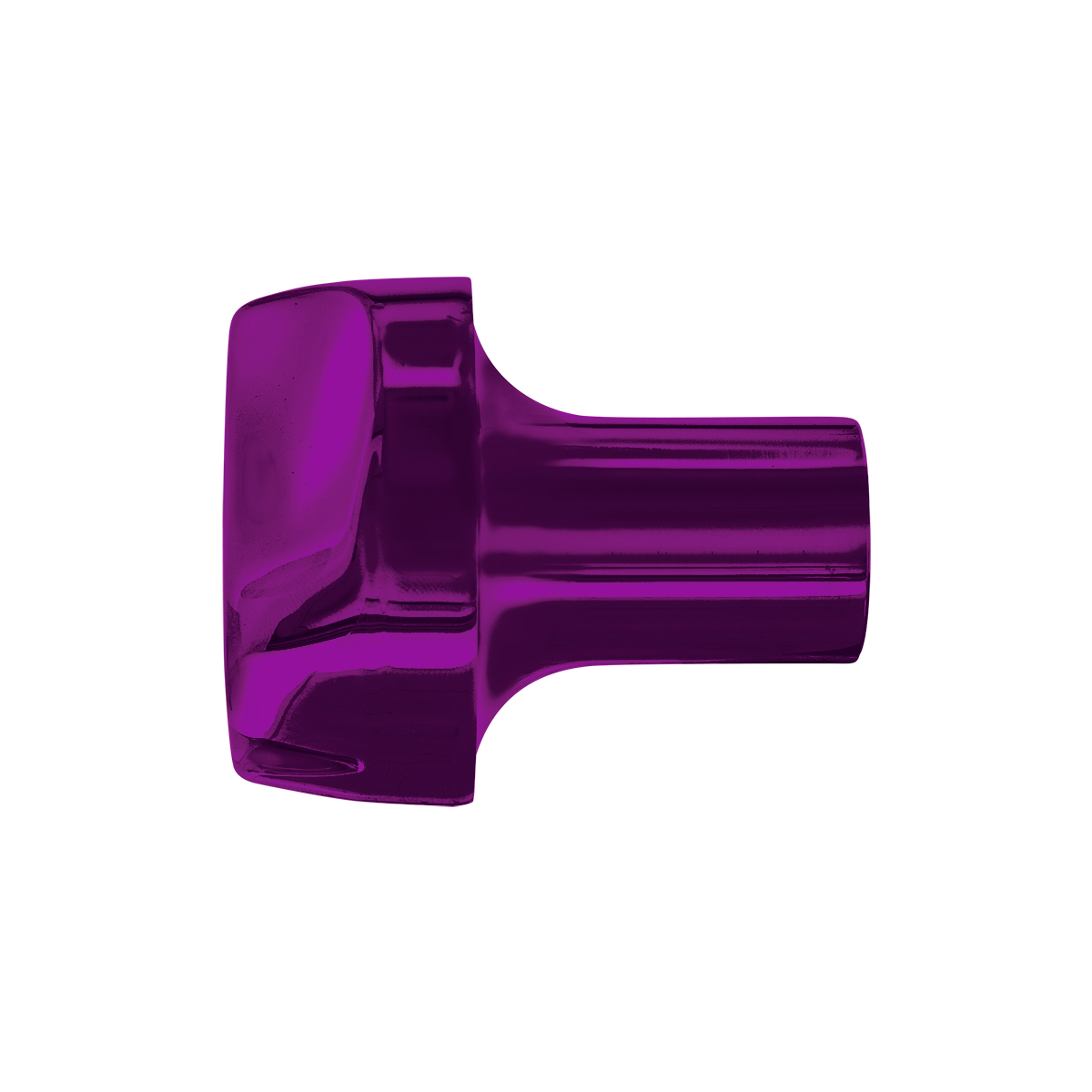 Ace Of Spades Air Valve Knob - Candy Purple With Gloss Black Inlay - Thumbnail 3