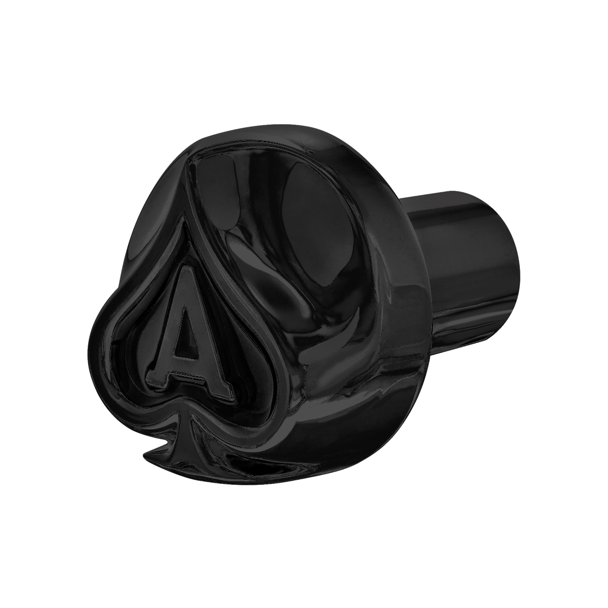 Ace Of Spades Air Valve Knob - Candy Black With Matte Black Inlay - Thumbnail 6