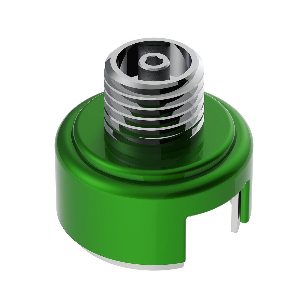 M30X3.5 Thread-On Shift Knob Mounting Adapter For Eaton Fuller Style 13/15/18 Shifter - Emerald Green - Thumbnail 6