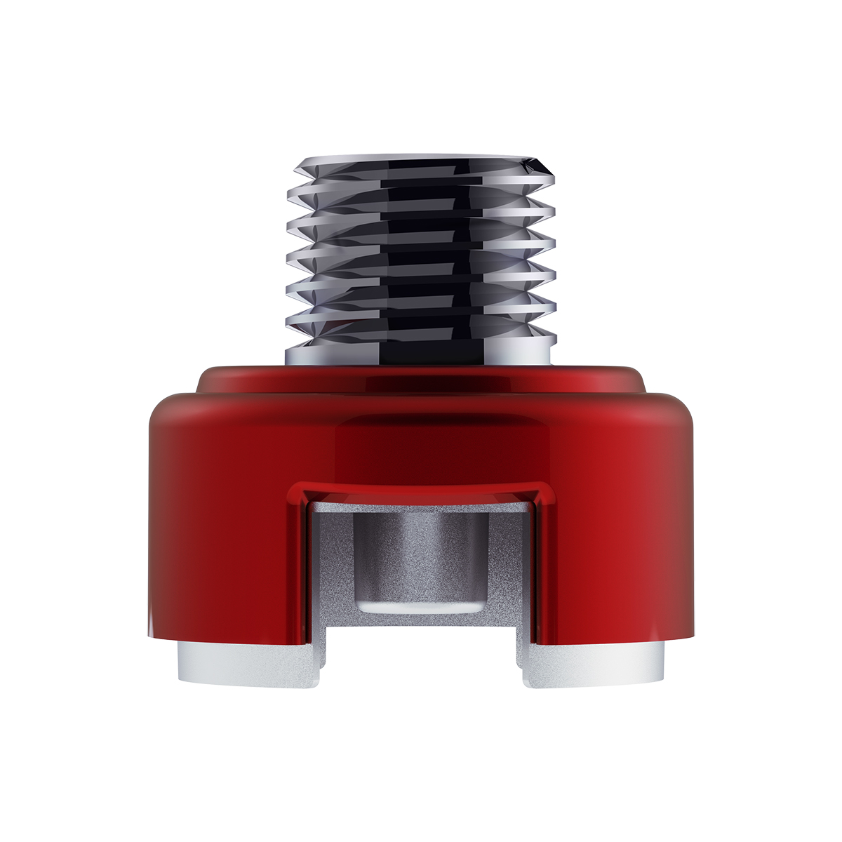 M30X3.5 Thread-On Shift Knob Mounting Adapter For Eaton Fuller Style 13/15/18 Shifter - Candy Red - Thumbnail 2