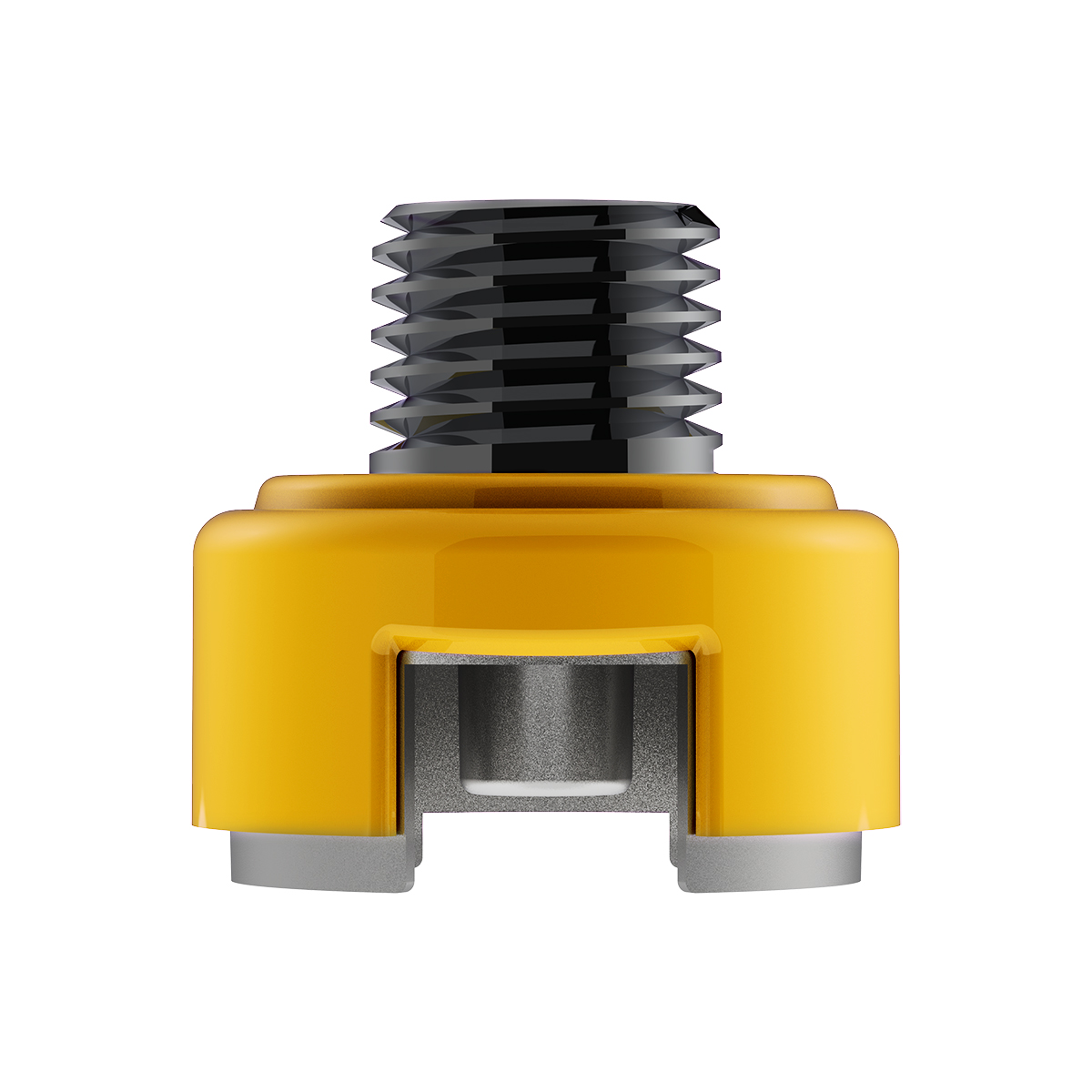 M30X3.5 Thread-On Shift Knob Mounting Adapter For Eaton Fuller Style 13/15/18 Shifter - Electric Yellow - Thumbnail 2