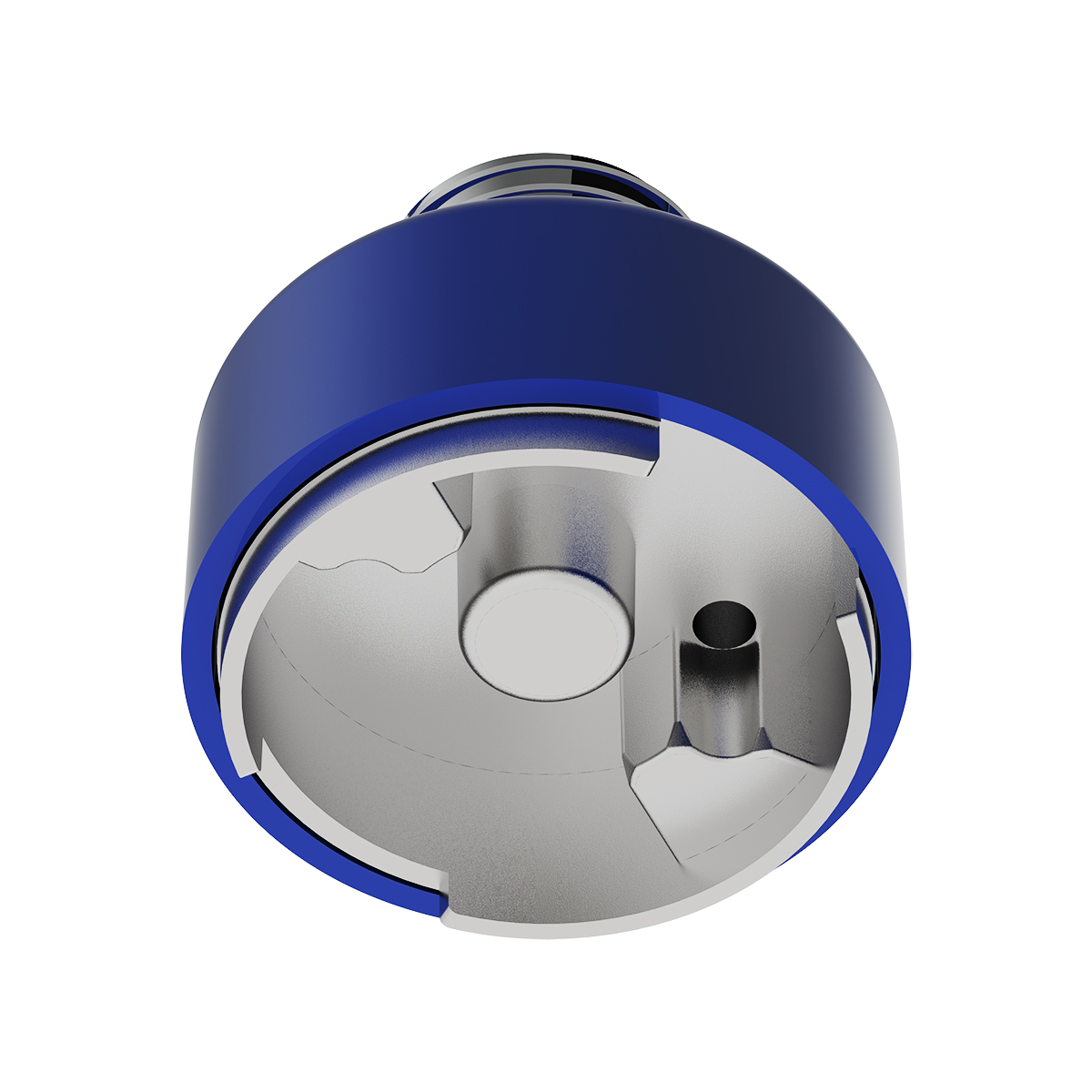 M30X3.5 Thread-On Shift Knob Mounting Adapter For Eaton Fuller Style 9/10 Shifter - Indigo Blue - Thumbnail 3