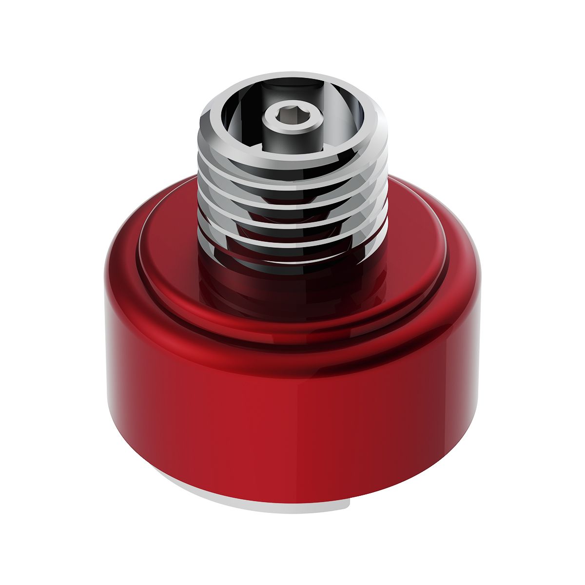 M30X3.5 Thread-On Shift Knob Mounting Adapter For Eaton Fuller Style 9/10 Shifter - Candy Red