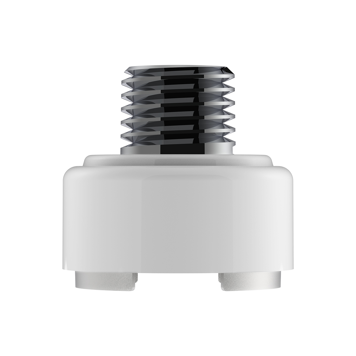 M30X3.5 Thread-On Shift Knob Mounting Adapter For Eaton Fuller Style 9/10 Shifter - Pearl White - Thumbnail 2