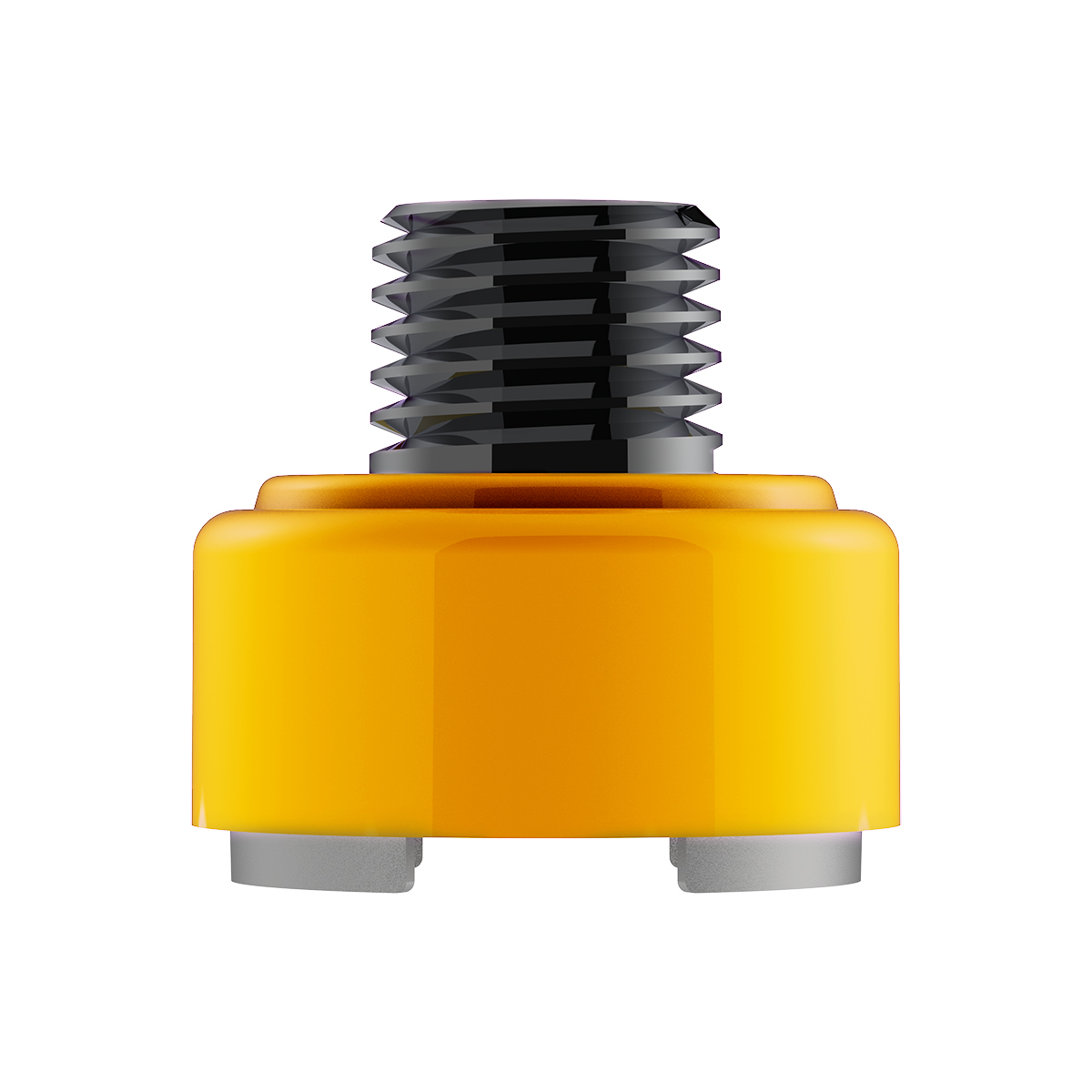 M30X3.5 Thread-On Shift Knob Mounting Adapter For Eaton Fuller Style 9/10 Shifter - Electric Yellow - Thumbnail 2