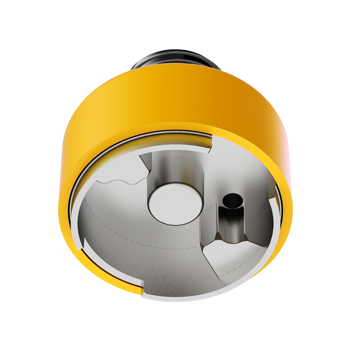 M30X3.5 Thread-On Shift Knob Mounting Adapter For Eaton Fuller Style 9/10 Shifter - Electric Yellow - Thumbnail 3