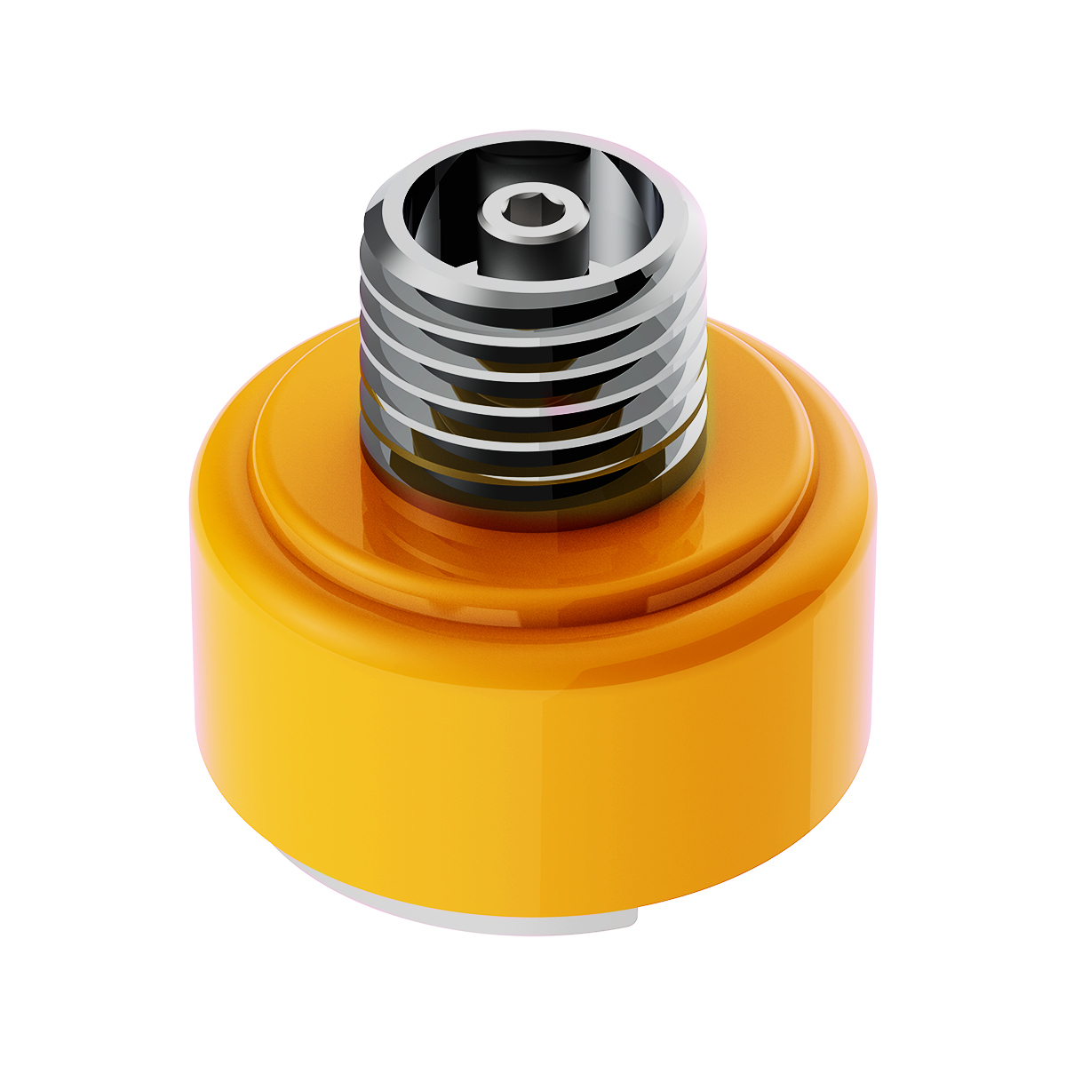 M30X3.5 Thread-On Shift Knob Mounting Adapter For Eaton Fuller Style 9/10 Shifter - Electric Yellow - Thumbnail 6