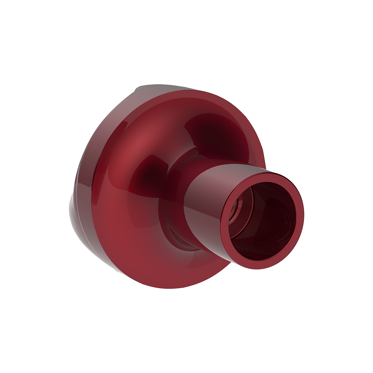 Ace Of Spades Air Valve Knob - Candy Red With Gloss Black Inlay - Thumbnail 4