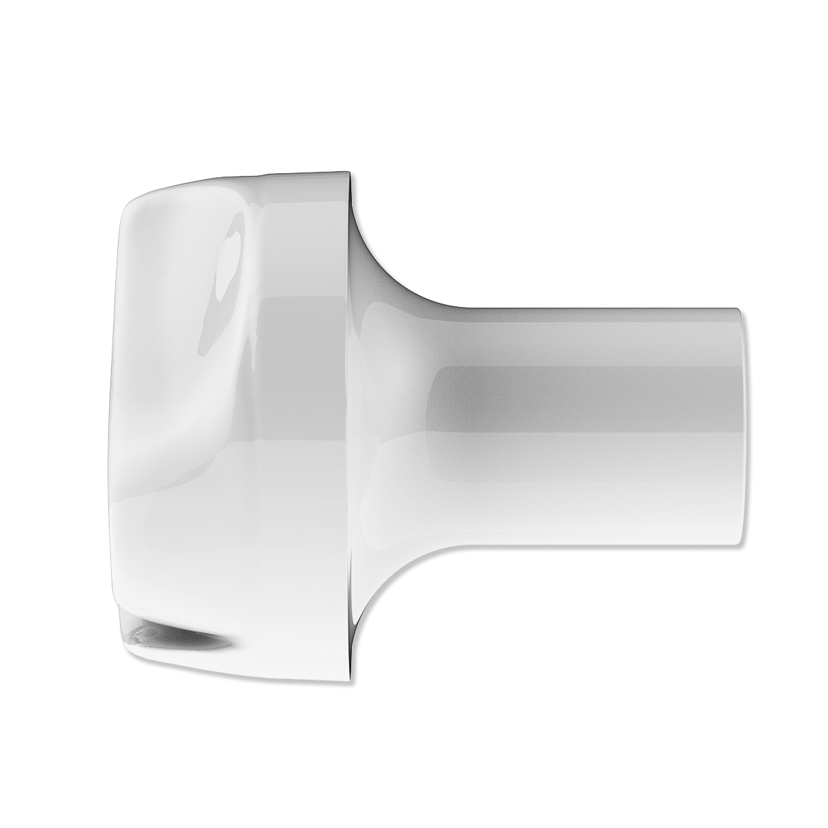 Ace Of Spades Air Valve Knob - Pearl White With Gloss Red Inlay - Thumbnail 3