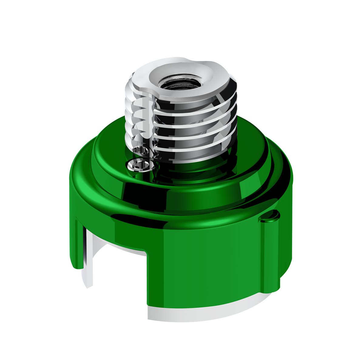 M30X3.5 Thread-On Gearshift Adapter W/LED Mount For Eaton-Fuller 13/15/18 Speed-Emerald Green