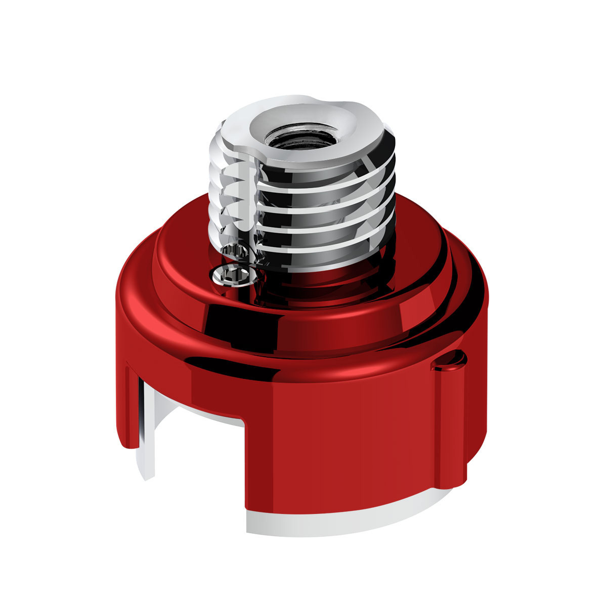 M30X3.5 Thread-On Gearshift Adapter W/LED Mount For Eaton-Fuller 13/15/18 Speed-Candy Red - Thumbnail 6