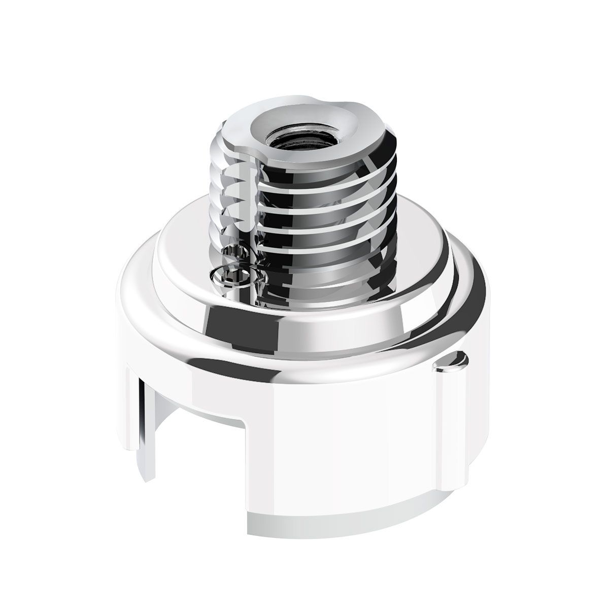 M30X3.5 Thread-On Gearshift Adapter W/LED Mount For Eaton-Fuller 13/15/18 Speed-Pearl White