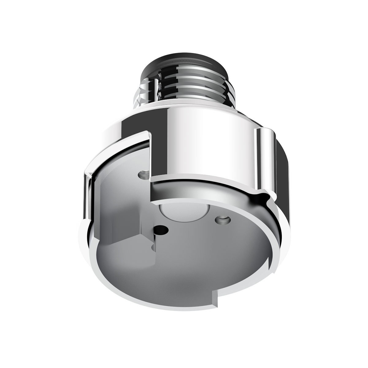 M30X3.5 Thread-On Gearshift Adapter W/LED Mount For Eaton-Fuller 13/15/18 Speed-Pearl White - Thumbnail 3