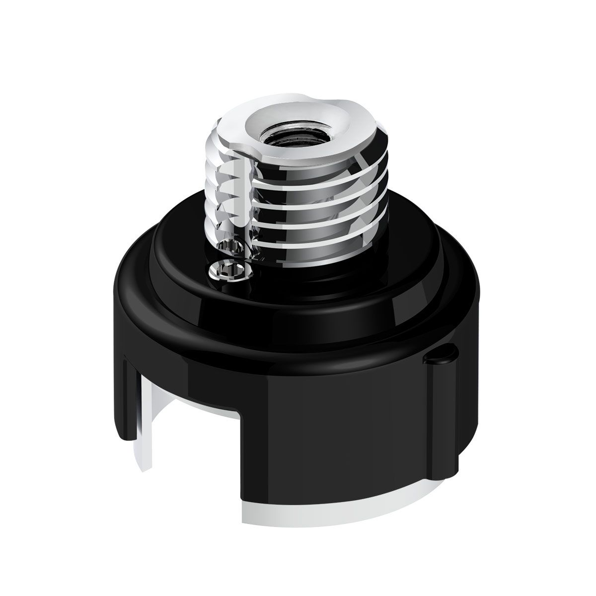 M30X3.5 Thread-On Gearshift Adapter W/LED Mount For Eaton-Fuller 13/15/18 Speed-Candy Black