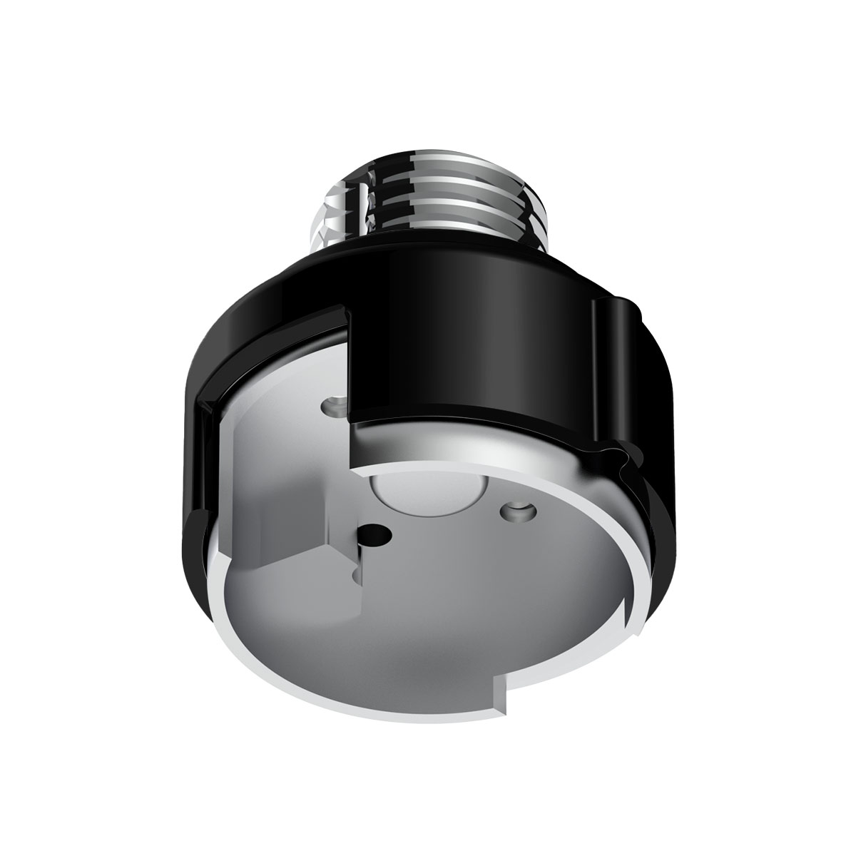 M30X3.5 Thread-On Gearshift Adapter W/LED Mount For Eaton-Fuller 13/15/18 Speed-Candy Black - Thumbnail 3